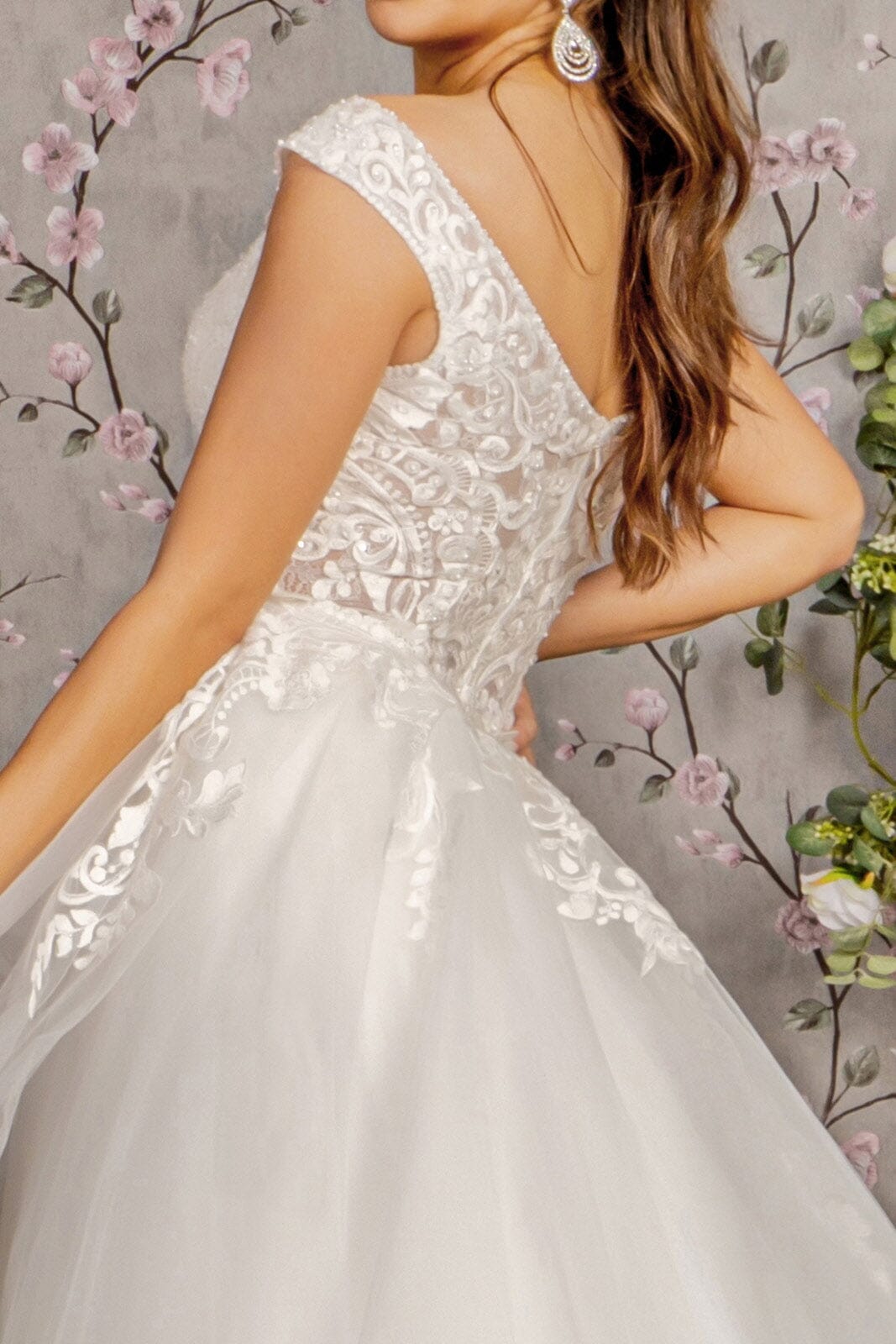 Cap Sleeve Tiered Layered Bridal Gown by GLS Gloria GL3341