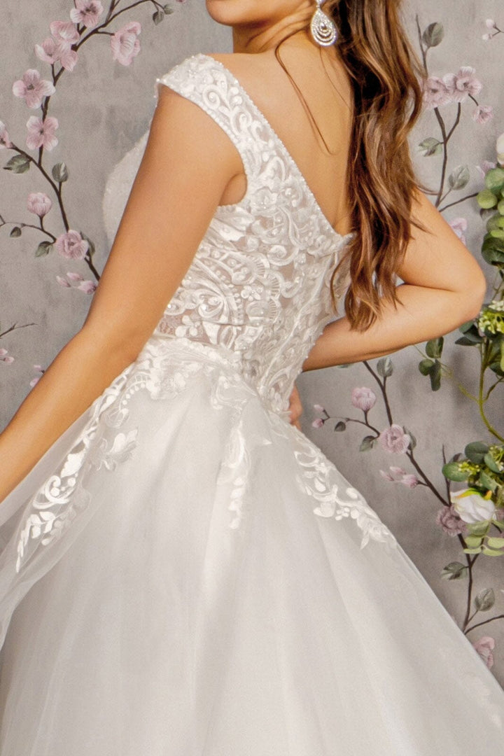Cap Sleeve Tiered Layered Bridal Gown by GLS Gloria GL3341