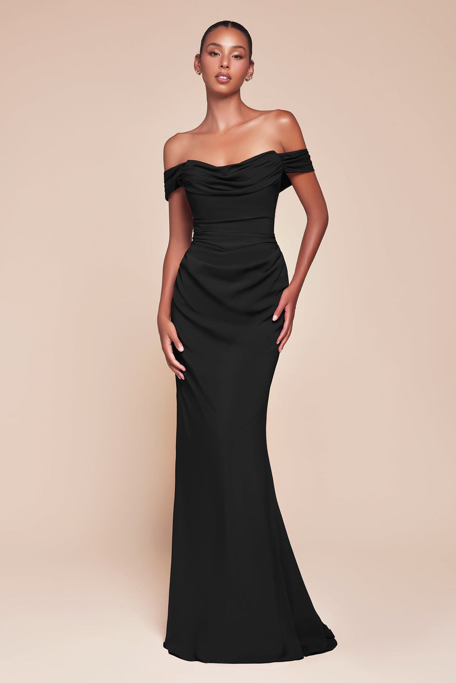 Ladivine 7433 Elegant Long Bridesmaid Dress Soft Chiffon Evening Gown main image 0