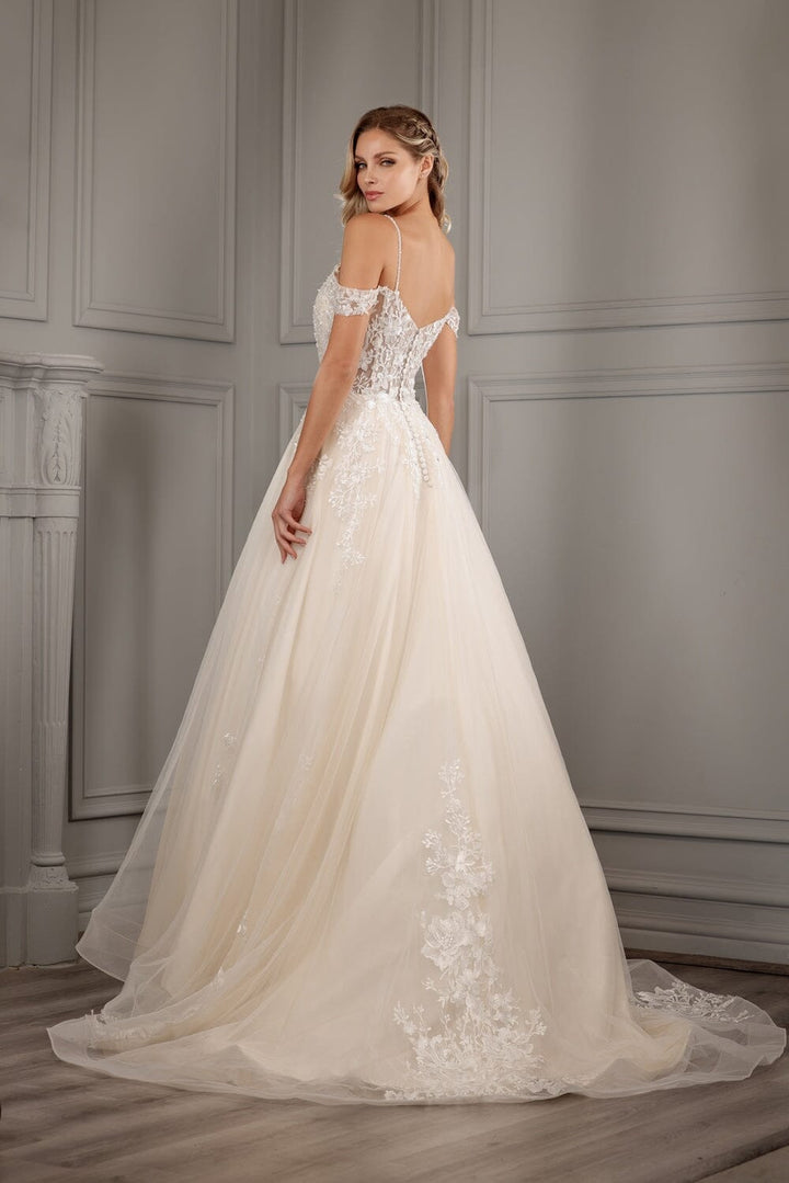 Cold Shoulder Corset Bridal Gown by Abby Lane 97170 - Outlet