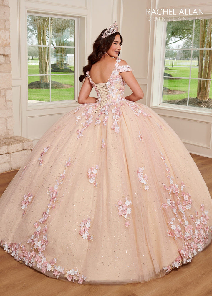 Cold Shoulder Quinceanera Dress by Rachel Allan RQ1125