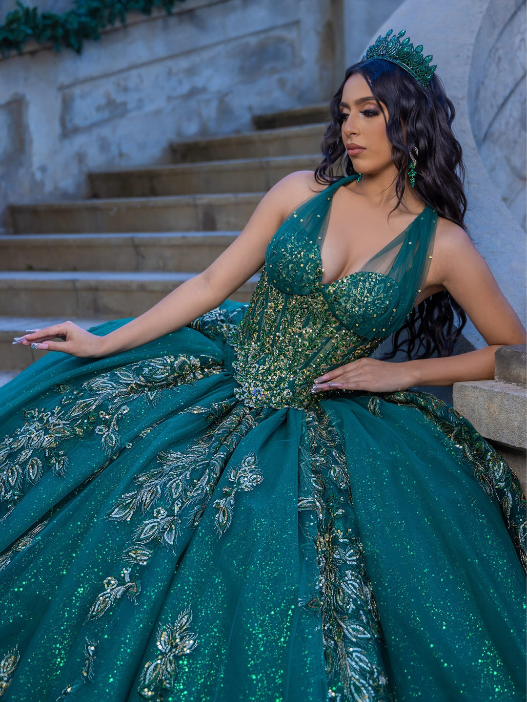 Convertible Ball Gown with Short Skirt by LizLuo Quince 26089 14 / Sky Convertible Ball Gown with Short Skirt by LizLuo Quince 26089 14 / Sky