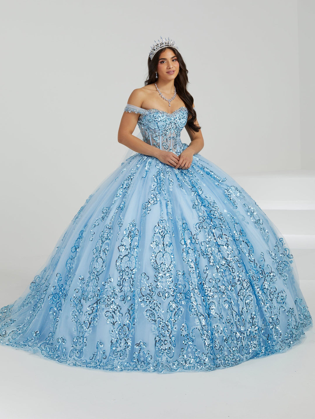 Convertible Strap Quinceanera Dress by Fiesta Gowns 56476