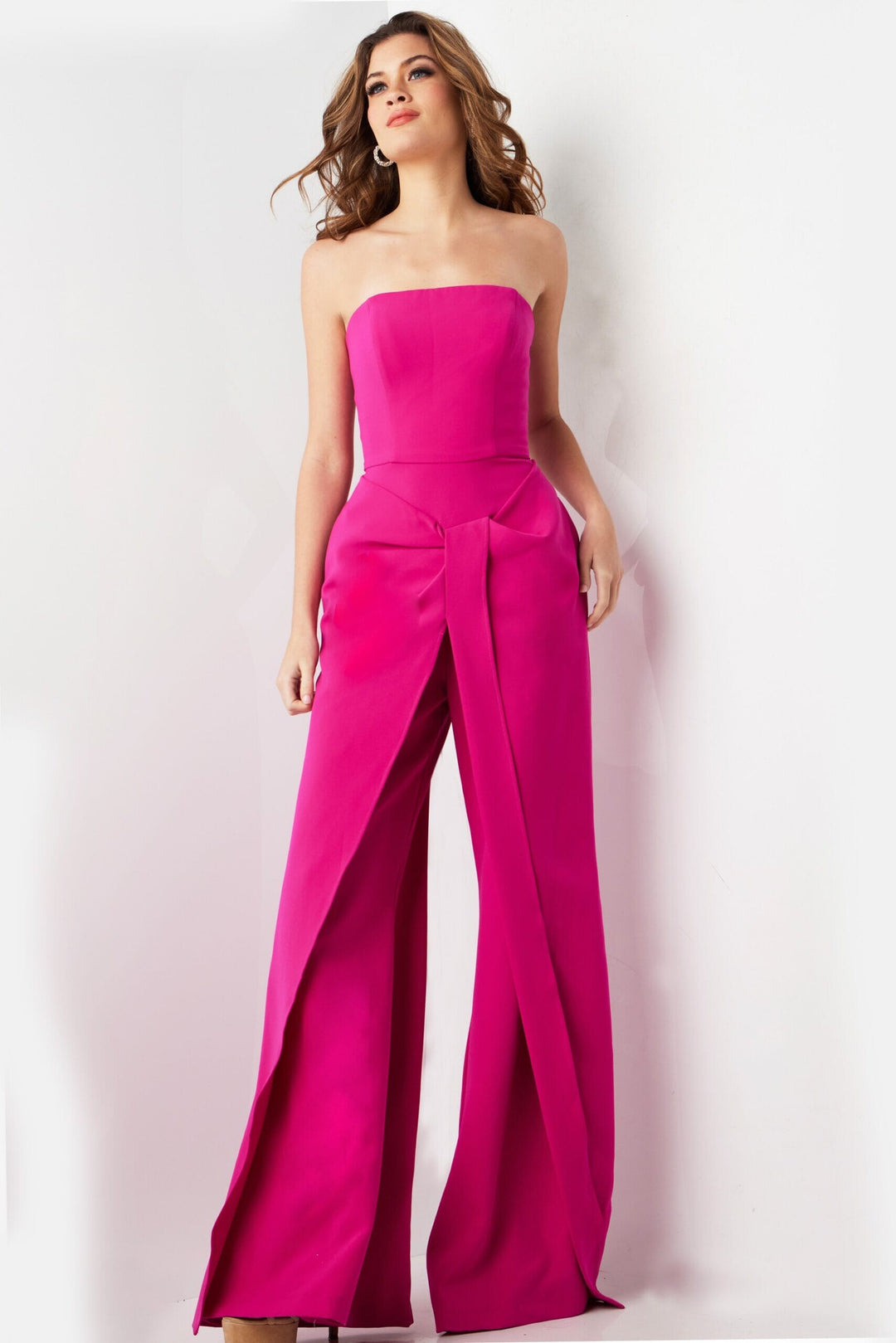 Crepe Strapless Jumpsuit by Jovani 03828 - Outlet