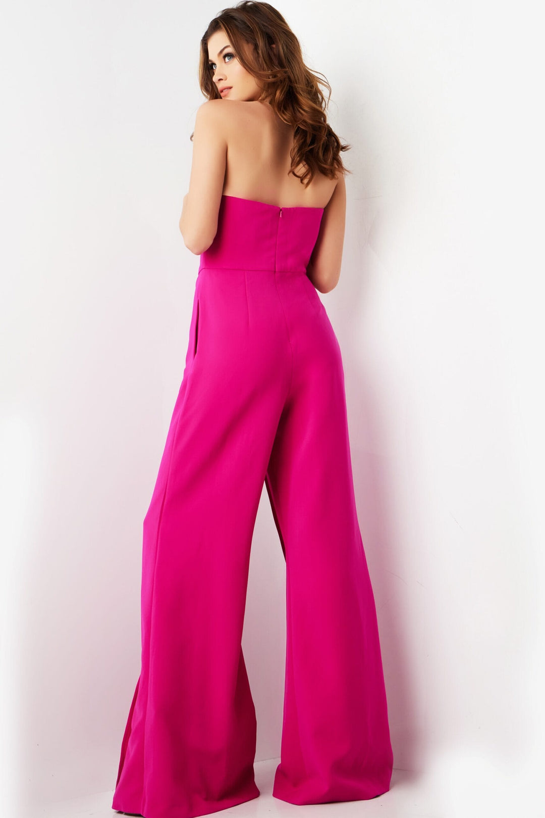 Crepe Strapless Jumpsuit by Jovani 03828 - Outlet