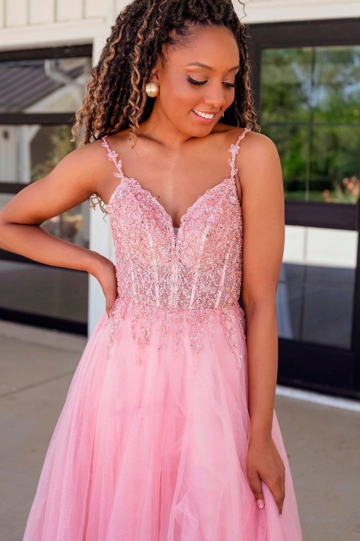Embroidered A-line Tulle Gown by Nox Anabel F1086