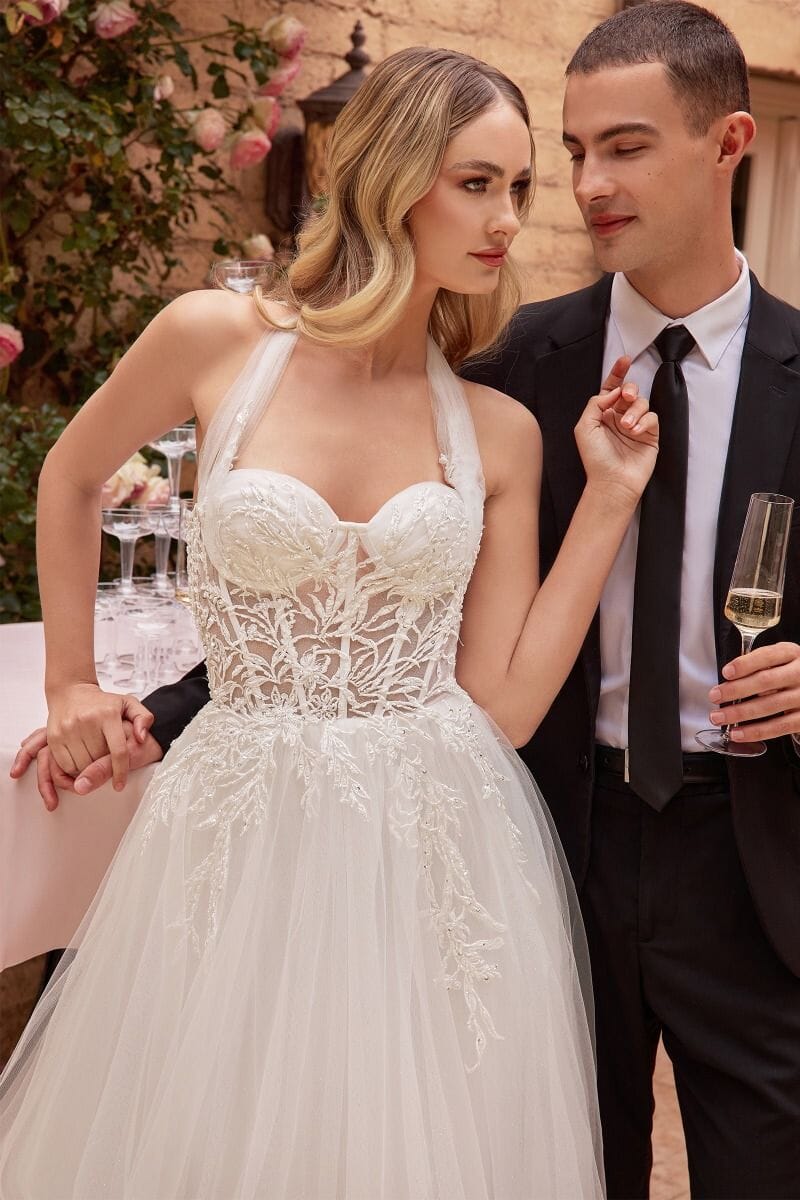 Embroidered Convertible A-line Bridal Gown by Ladivine CD827W ABC Fashion Embroidered Convertible A-line Bridal Gown by Ladivine CD827W ABC Fashion