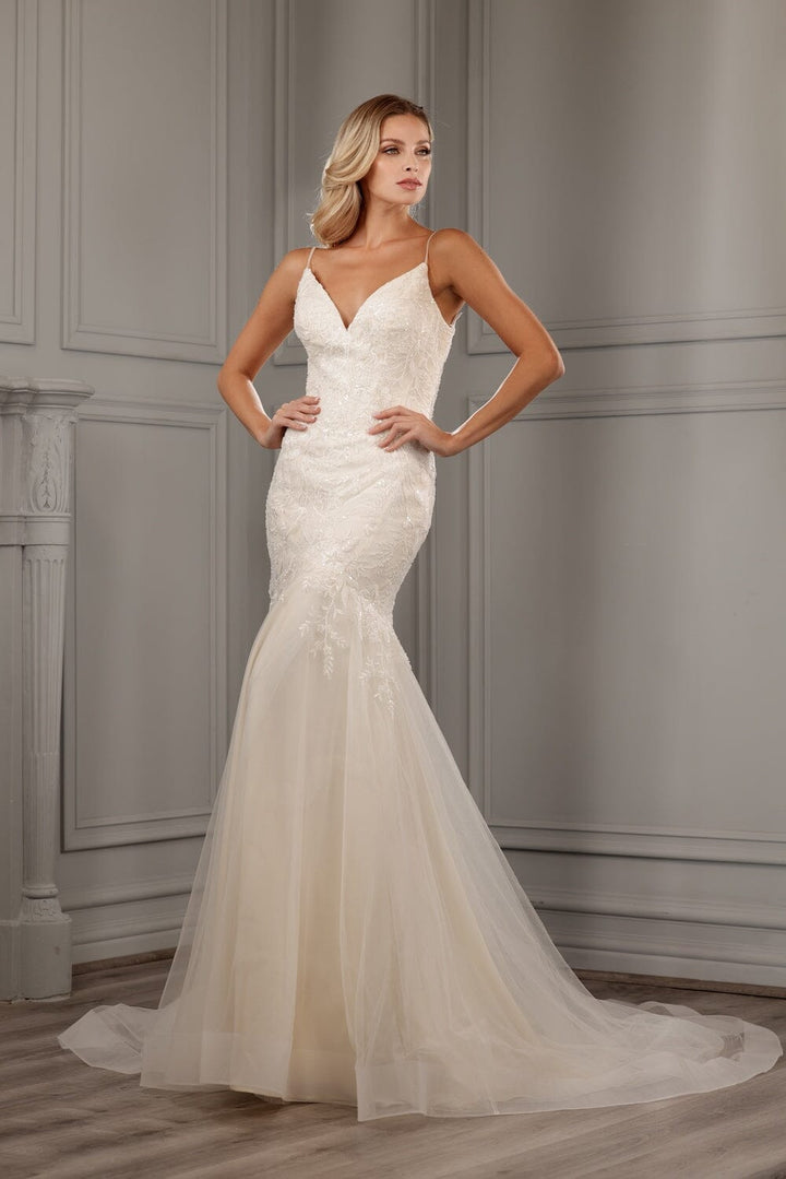 Embroidered Mermaid Bridal Gown by Abby Lane 97154