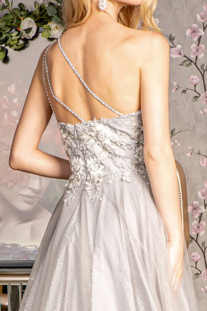 Embroidered One Shoulder A-line Gown by GLS Gloria GL3384