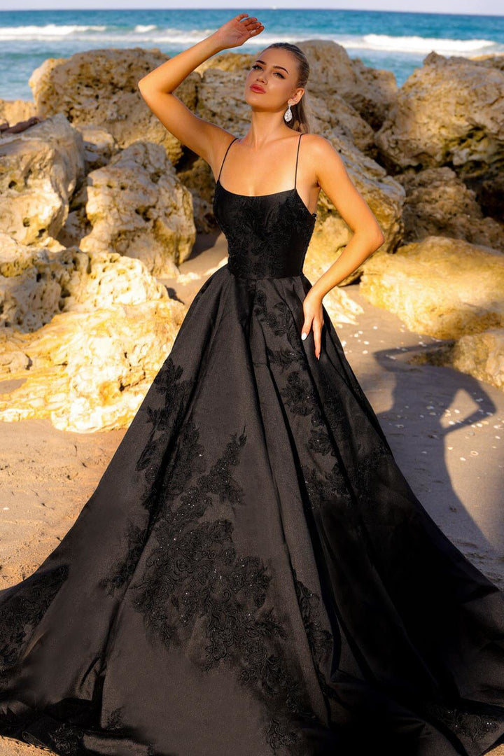 Embroidered Sleeveless Ball Gown by Amelia Couture SU074