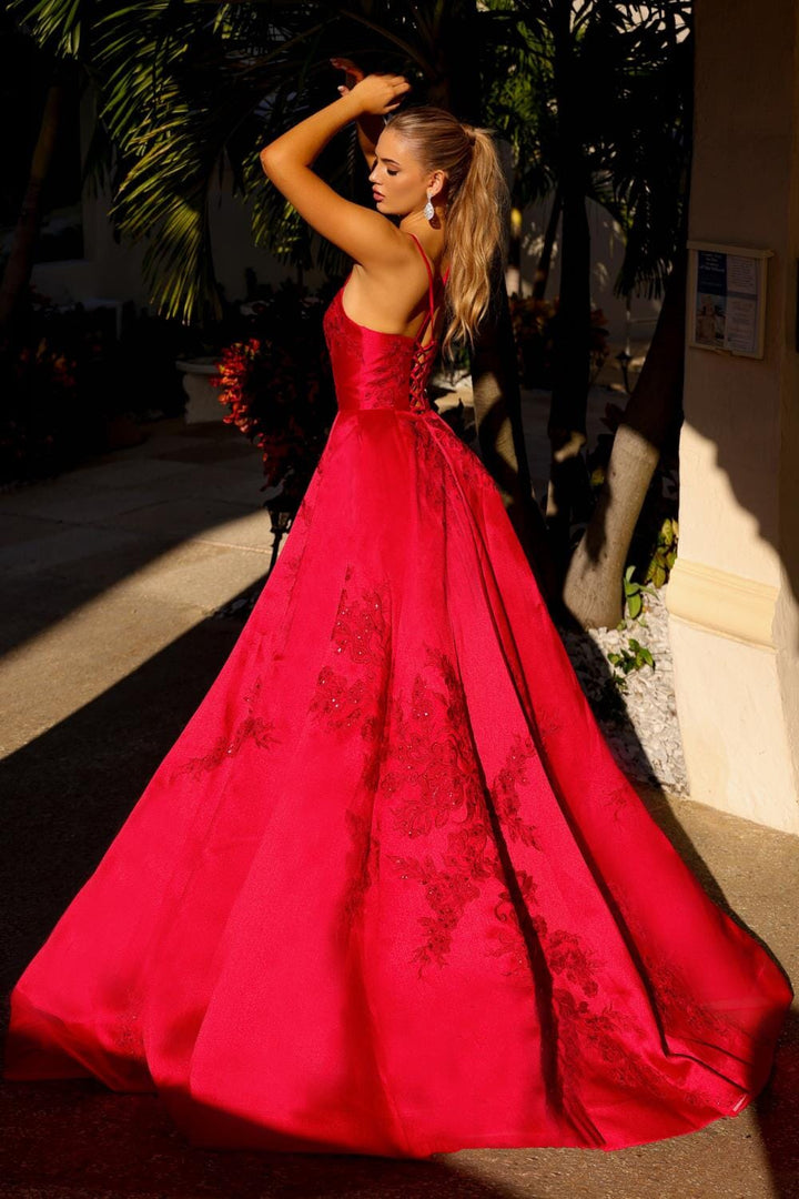 Embroidered Sleeveless Ball Gown by Amelia Couture SU074