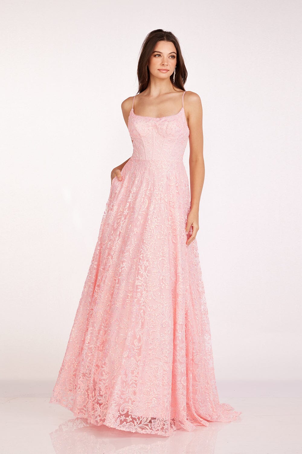 sachin and babi light blue dress Alyce Paris Beaded Gown | The Clothing Cove main image 0