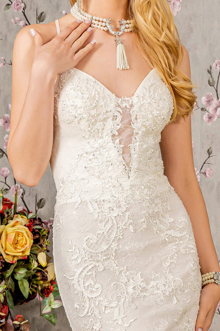 Embroidered Sleeveless Lace Bridal Gown by GLS Gloria GL3442