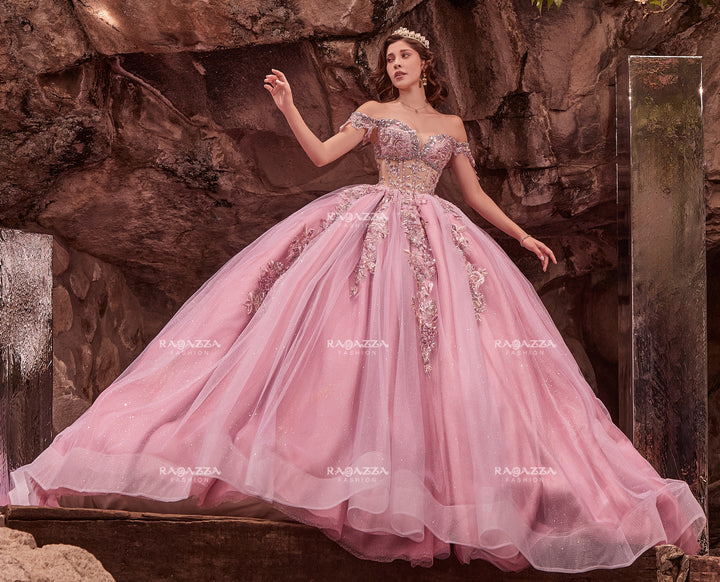 Off Shoulder Quinceanera Dress by Ragazza EV90-690