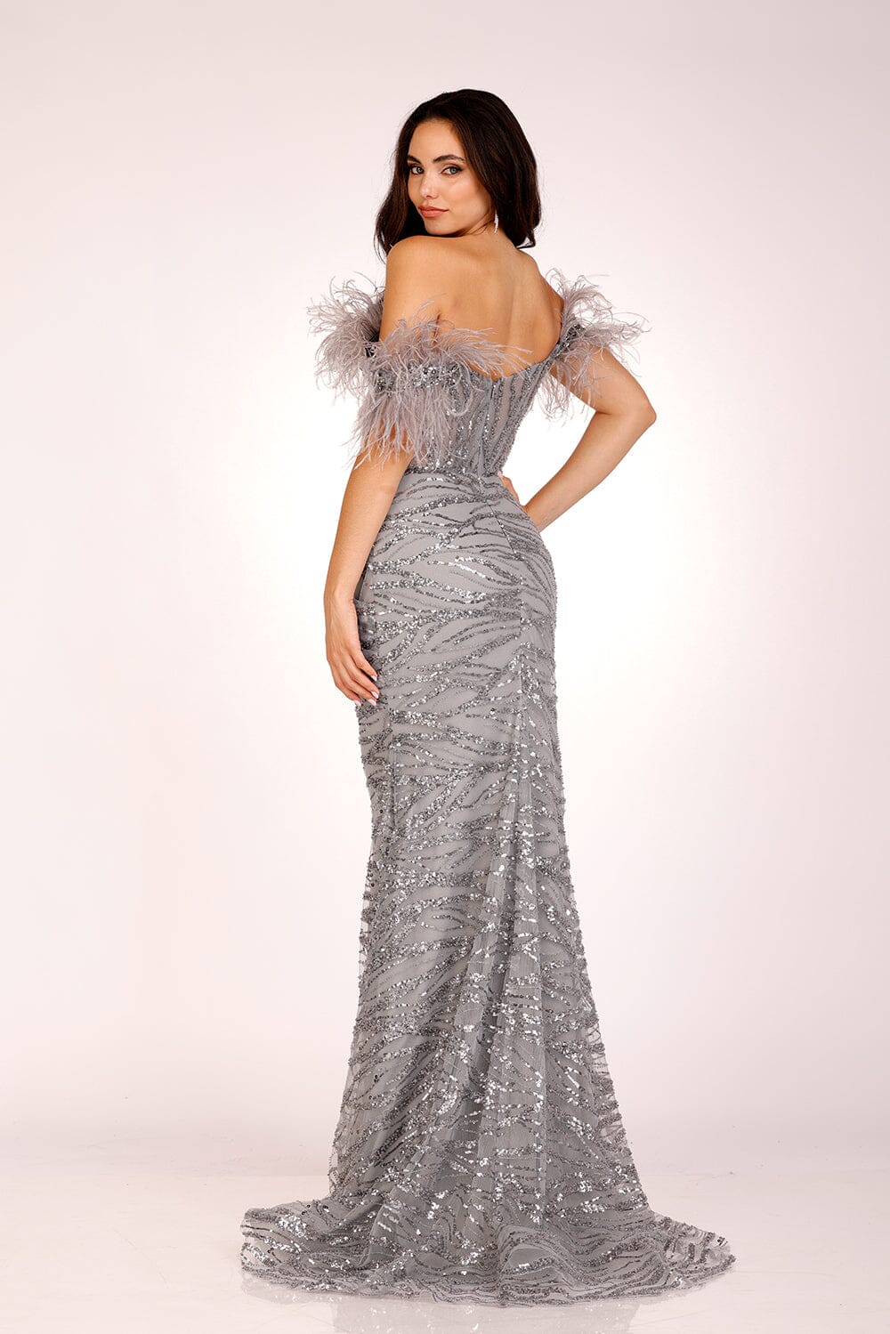 Gray Dresses Tagged "Feathers" ABC Fashion Gray Dresses Tagged "Feathers" ABC Fashion