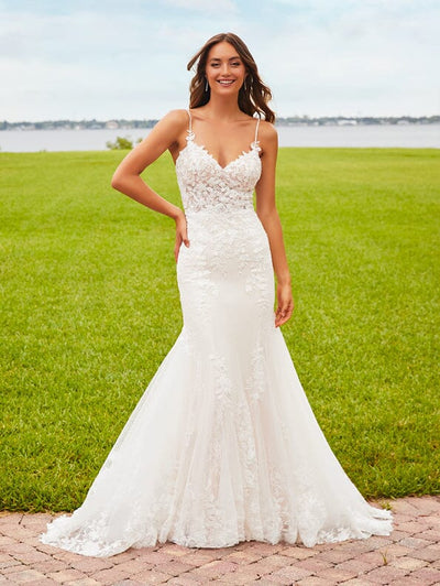 Fitted Applique Sleeveless Bridal Gown by Adrianna Papell 31206