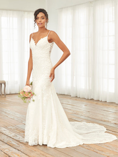 Fitted Lace Sleeveless Bridal Gown by Adrianna Papell 31246