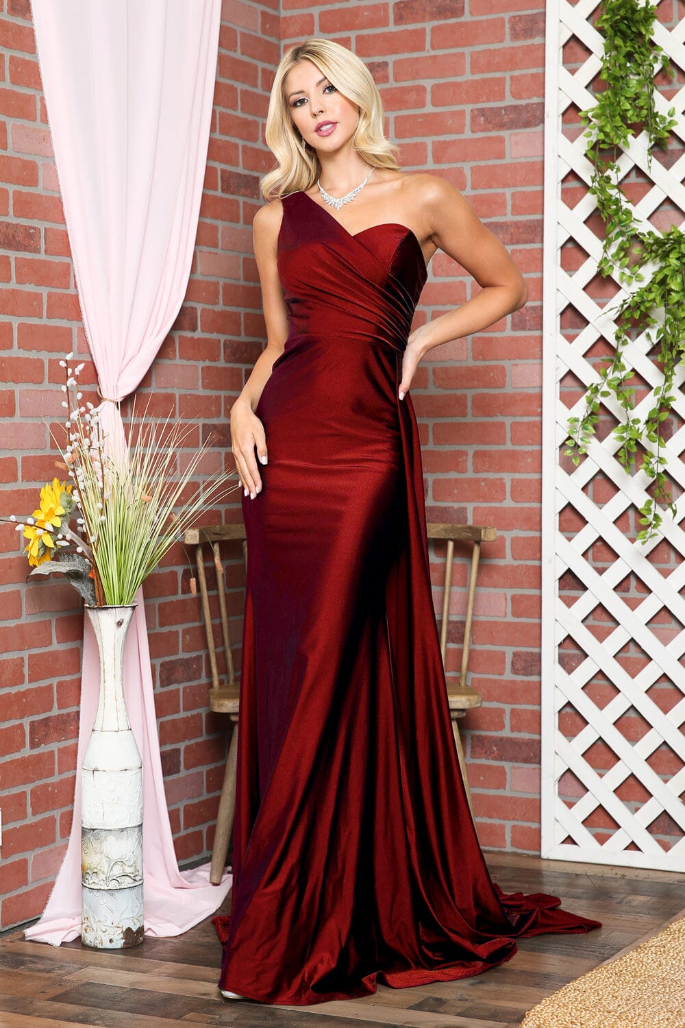 Amelia Couture 387 Prom Dress - Burgundy | NewYorkDress Amelia Couture 387 Prom Dress - Burgundy | NewYorkDress