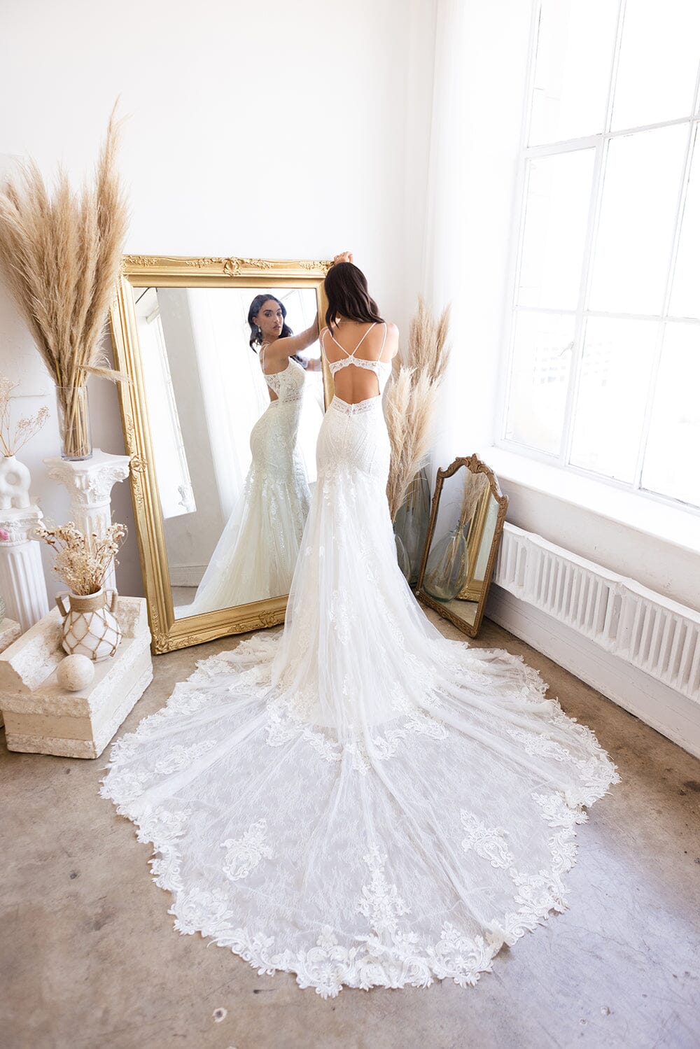 Fitted Sleeveless Lace Bridal Gown by Abby Lane 97194 10 / Ivory/Champagne Fitted Sleeveless Lace Bridal Gown by Abby Lane 97194 10 / Ivory/Champagne