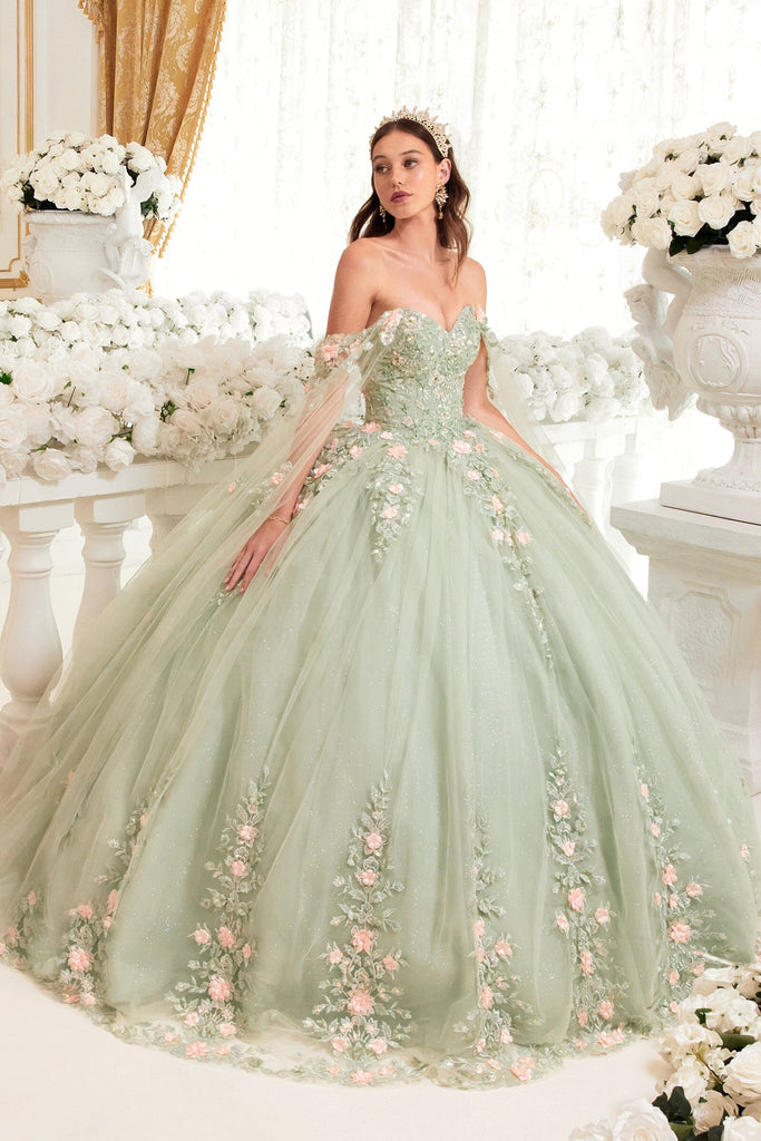 Floral clearance ball gown