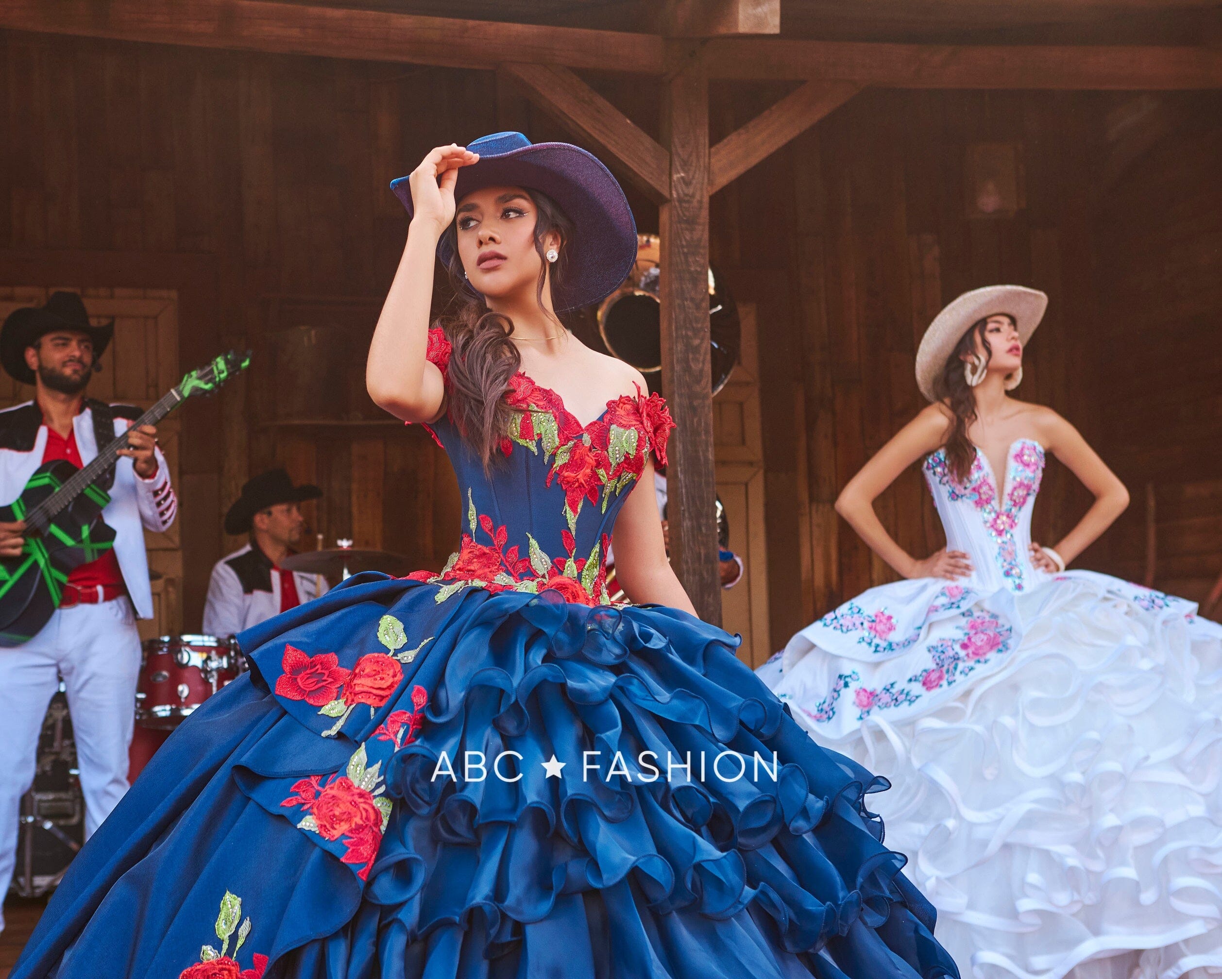 Floral Charro Quinceanera Dress by Ragazza MV54-154 – ABC Fashion