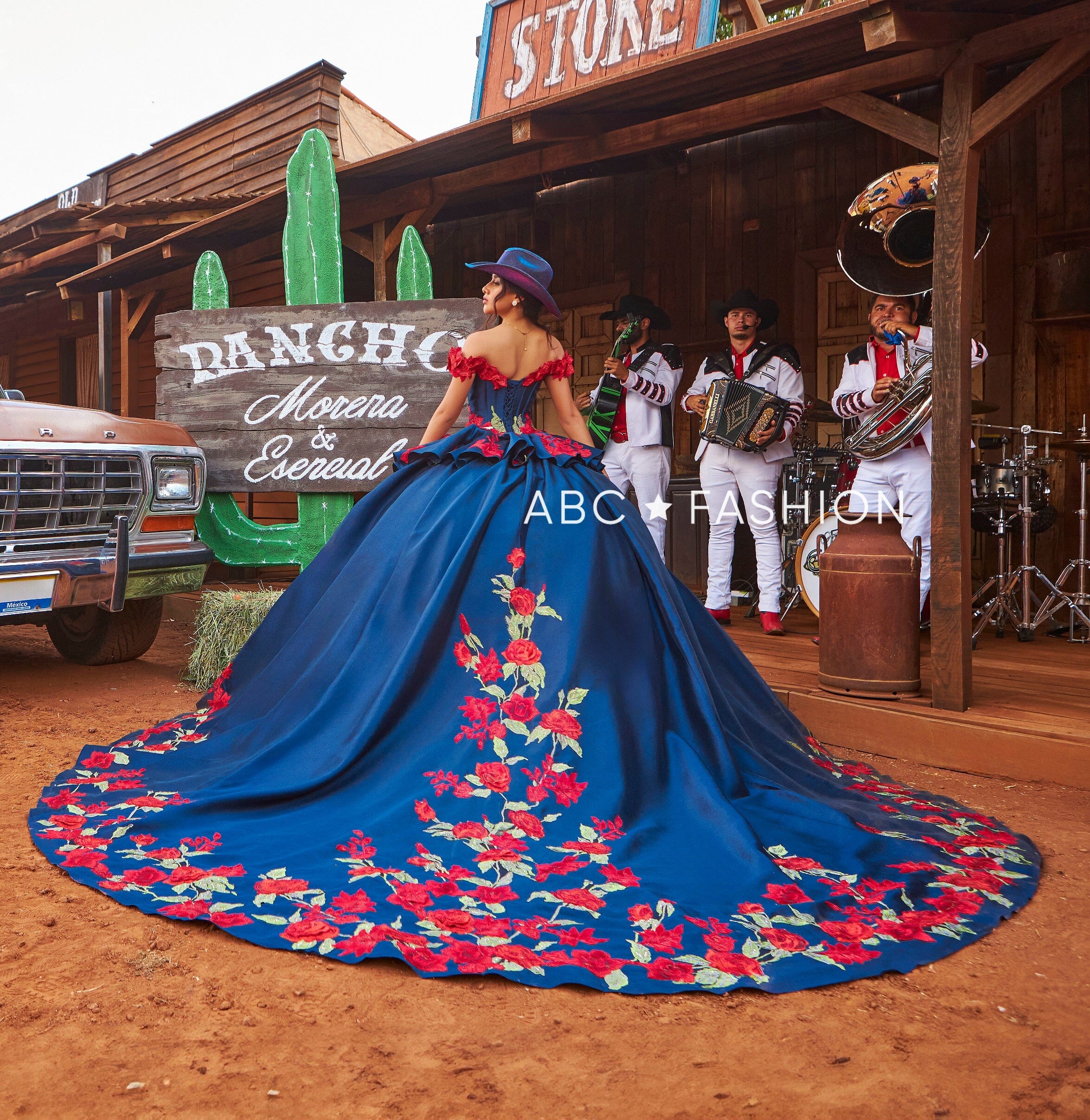 Floral Charro Quinceanera Dress by Ragazza MV54-154 – ABC Fashion