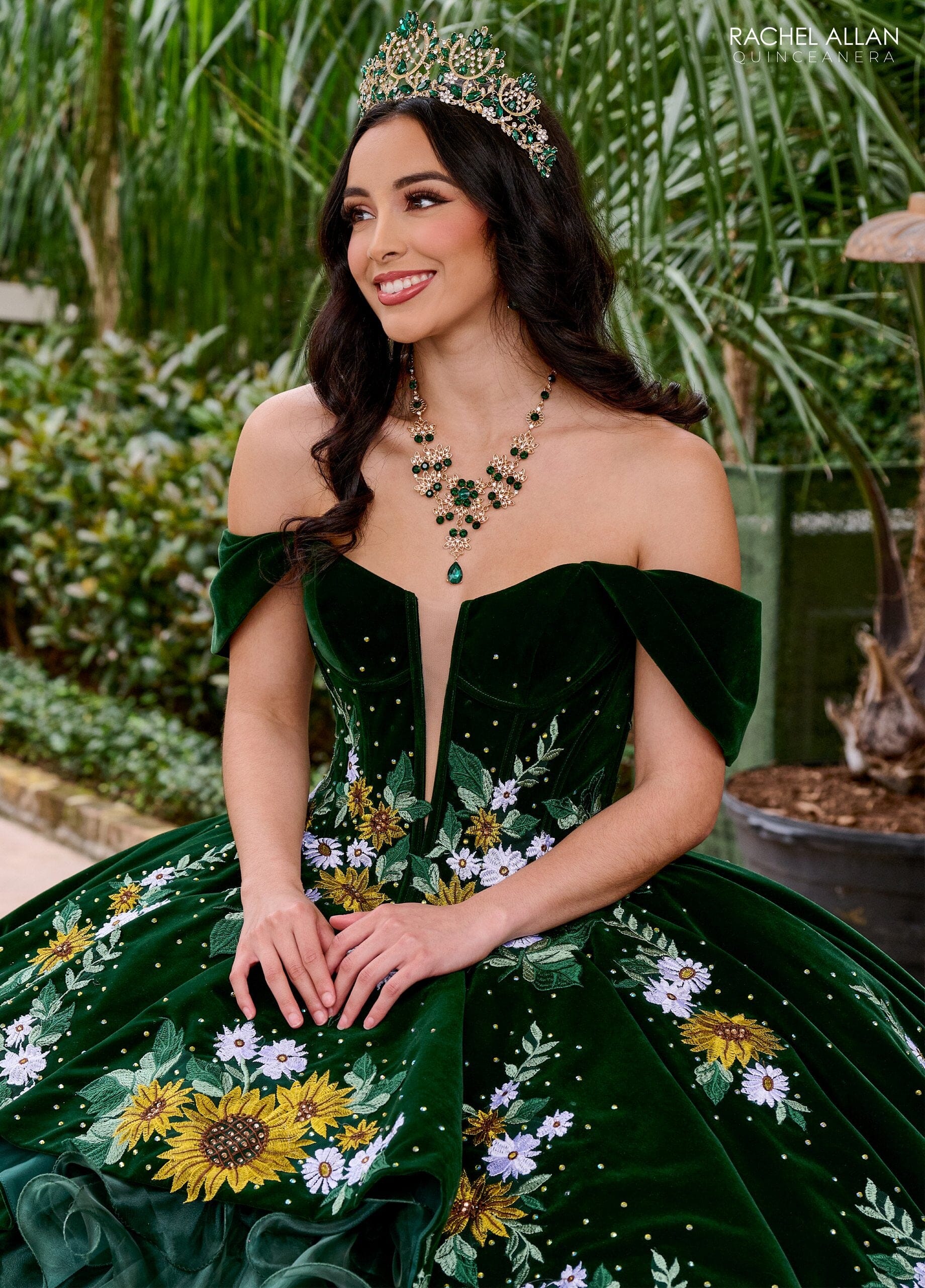 Floral Velvet Quinceanera Dress by Rachel Allan RQ5005 – ABC Fashion