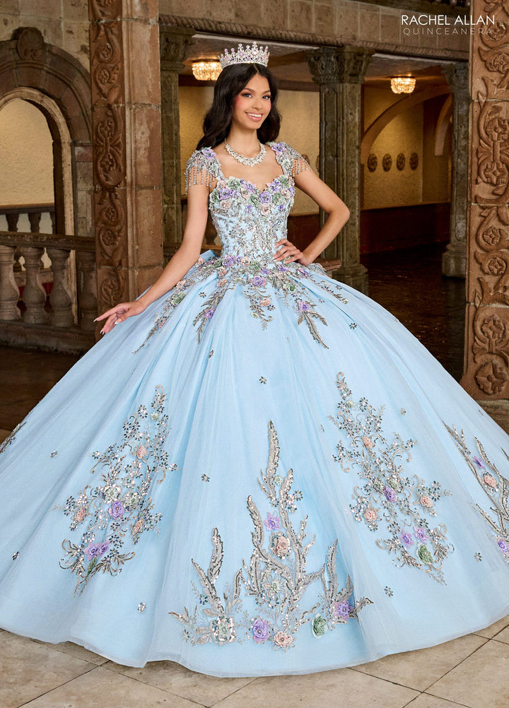 Fringe Cap Sleeve Quinceanera Dress by Rachel Allan RQ3126