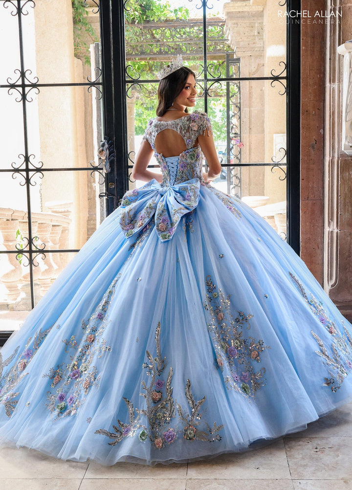 Fringe Cap Sleeve Quinceanera Dress by Rachel Allan RQ3126