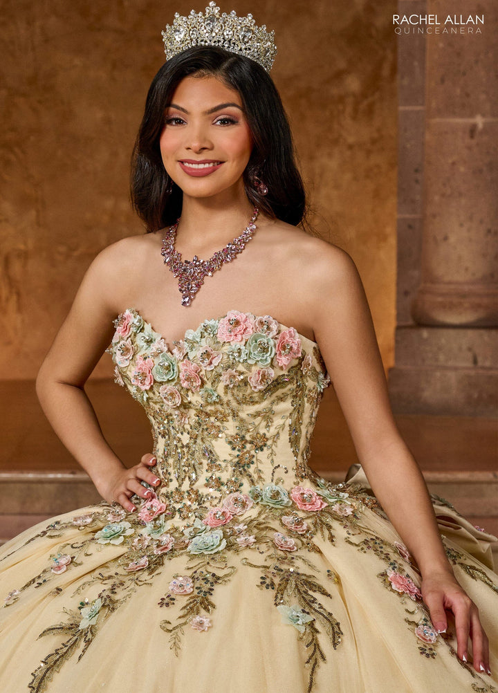 Fringe Cap Sleeve Quinceanera Dress by Rachel Allan RQ3126