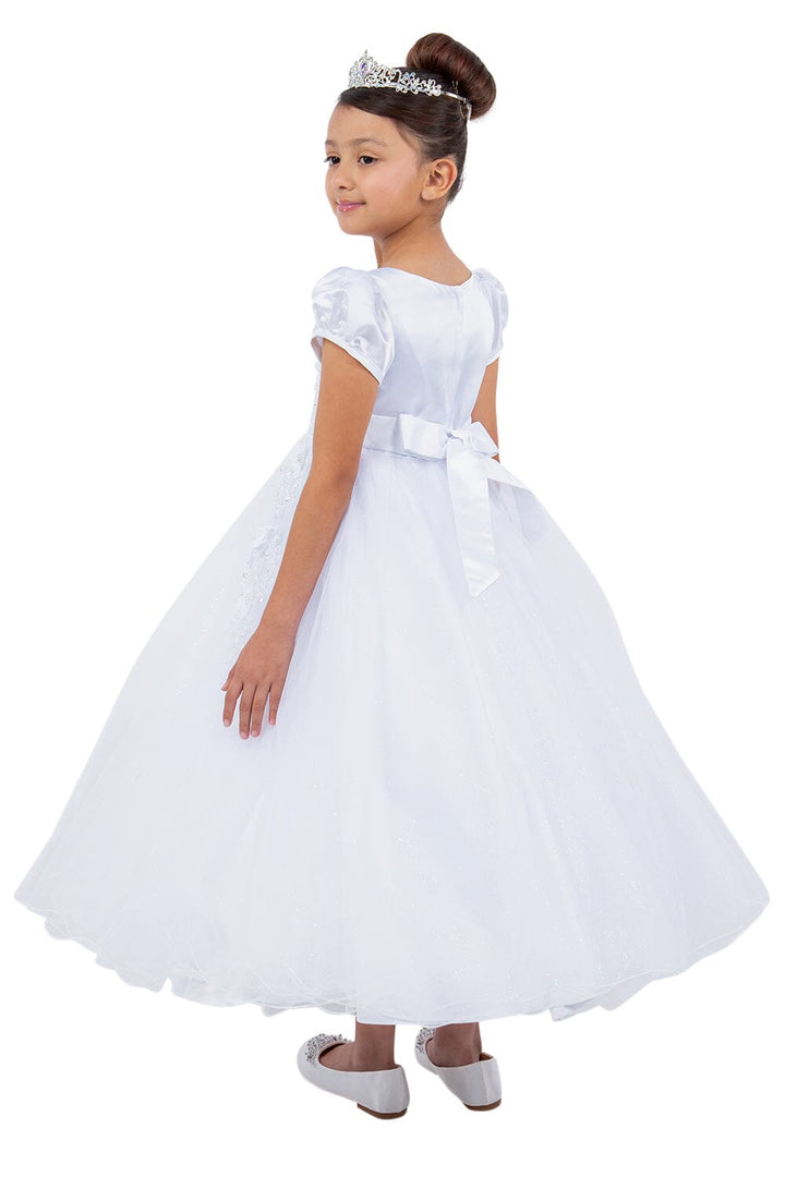 Girls 3D Applique Short Sleeve Dress by Cinderella Couture 2012