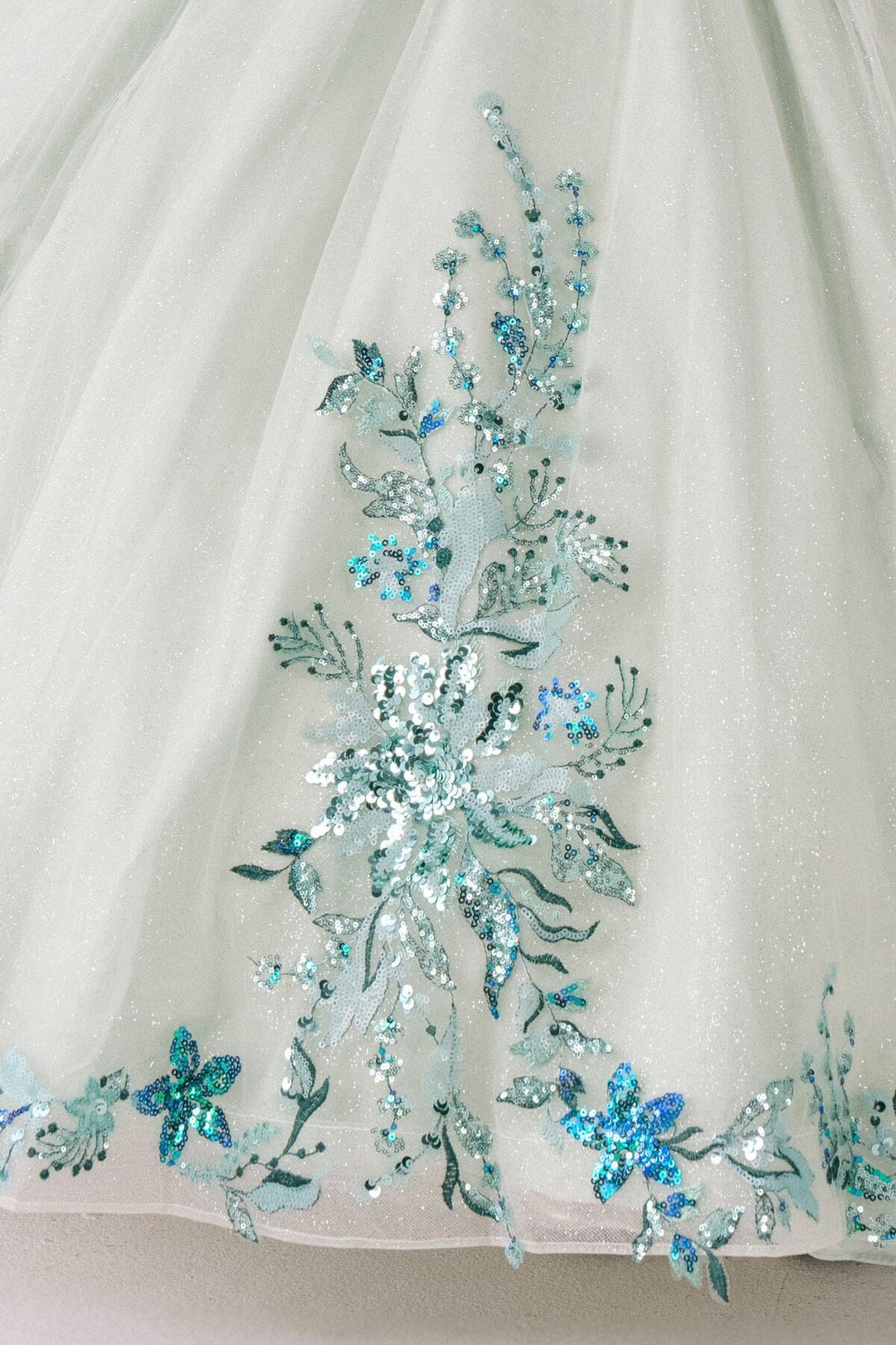 Girls 3D Floral Cold Shoulder Gown by Cinderella Couture 8125