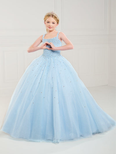 Girls Beaded Sleeveless Gown by Tiffany Princess 13739