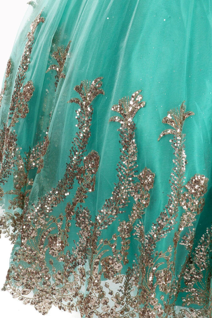 Girls Cold Shoulder Ball Gown by Cinderella Couture 8017