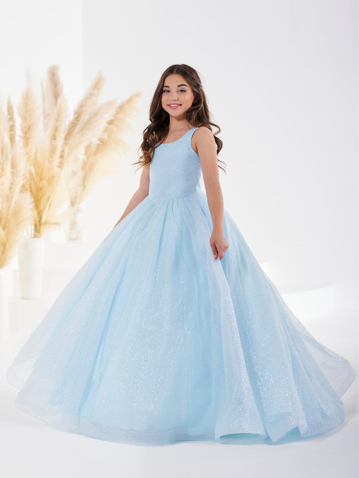 Girls Glitter Sleeveless Gown by Tiffany Princess 13684