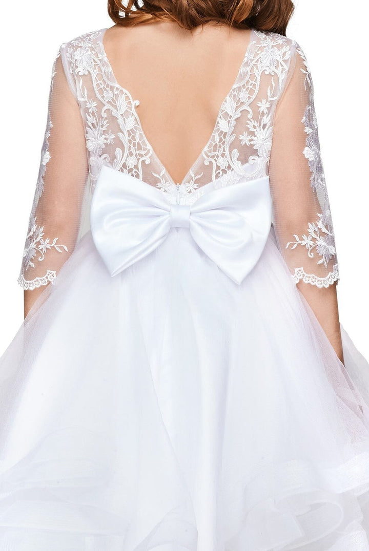 Girls Layered Short Lace Bodice Dress by Cinderella Couture 5075