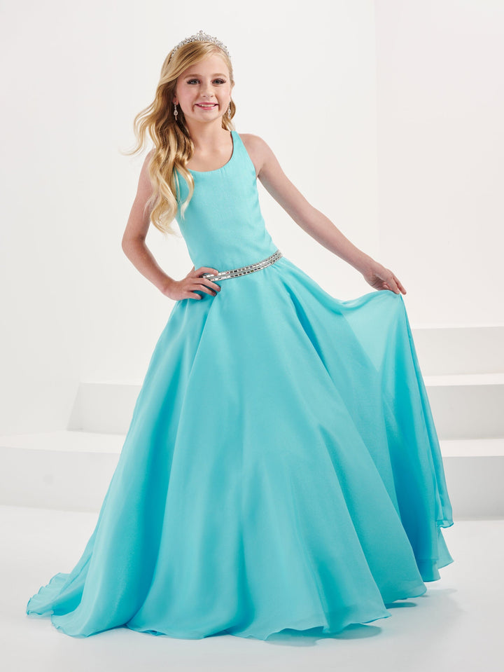 Girls Organza Halter Gown by Tiffany Princess 13703