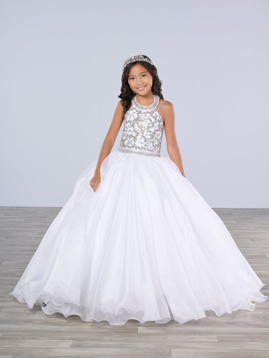 white princess dress Girl First Communion Flower Little Girl Wedding Pageant Dress, White / 9-10 Years (150cm) The sheer mesh yoke and puffed sleeves ensure she feels like a princess Found Princess Medieval Dress
