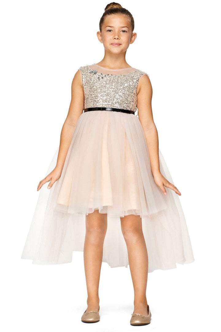 Girls Sequin High Low Dress by Cinderella Couture 5098