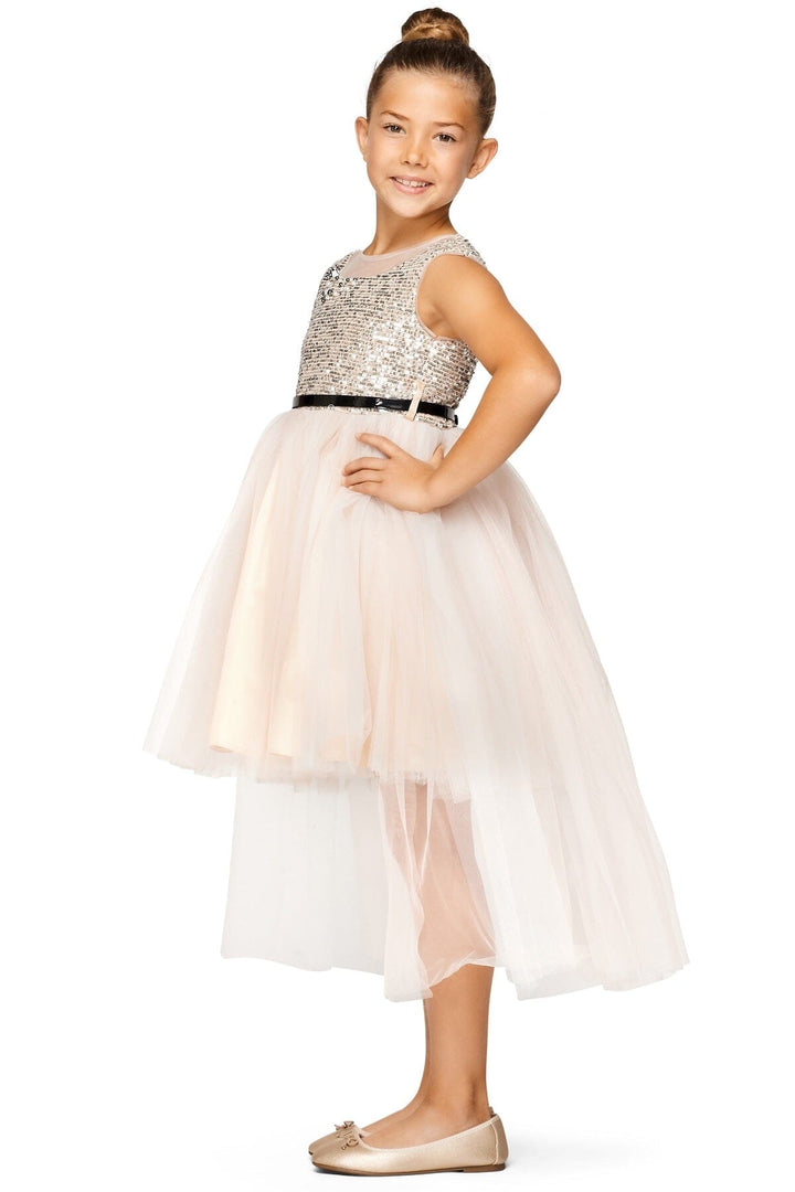 Girls Sequin High Low Dress by Cinderella Couture 5098