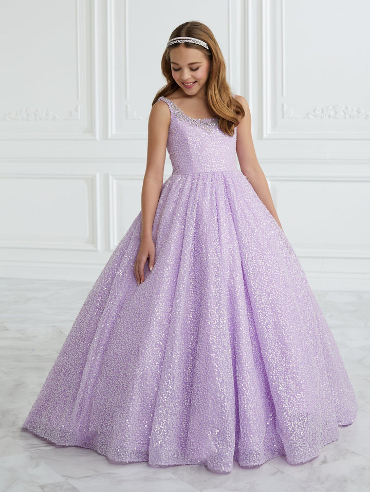 Girls Sequin Sleeveless Gown by Tiffany Princess 13683