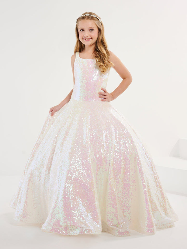 Girls Sequin Sleeveless Gown by Tiffany Princess 13707