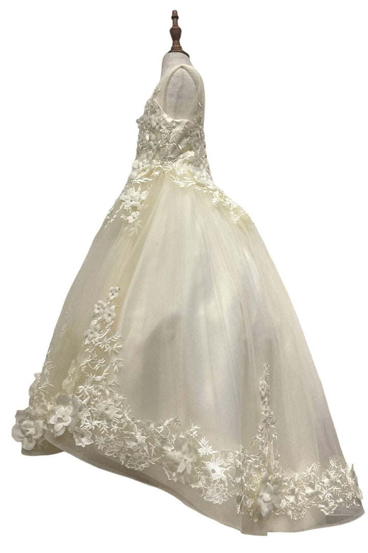 Girls Sleeveless High Low Gown by Cinderella Couture 9153