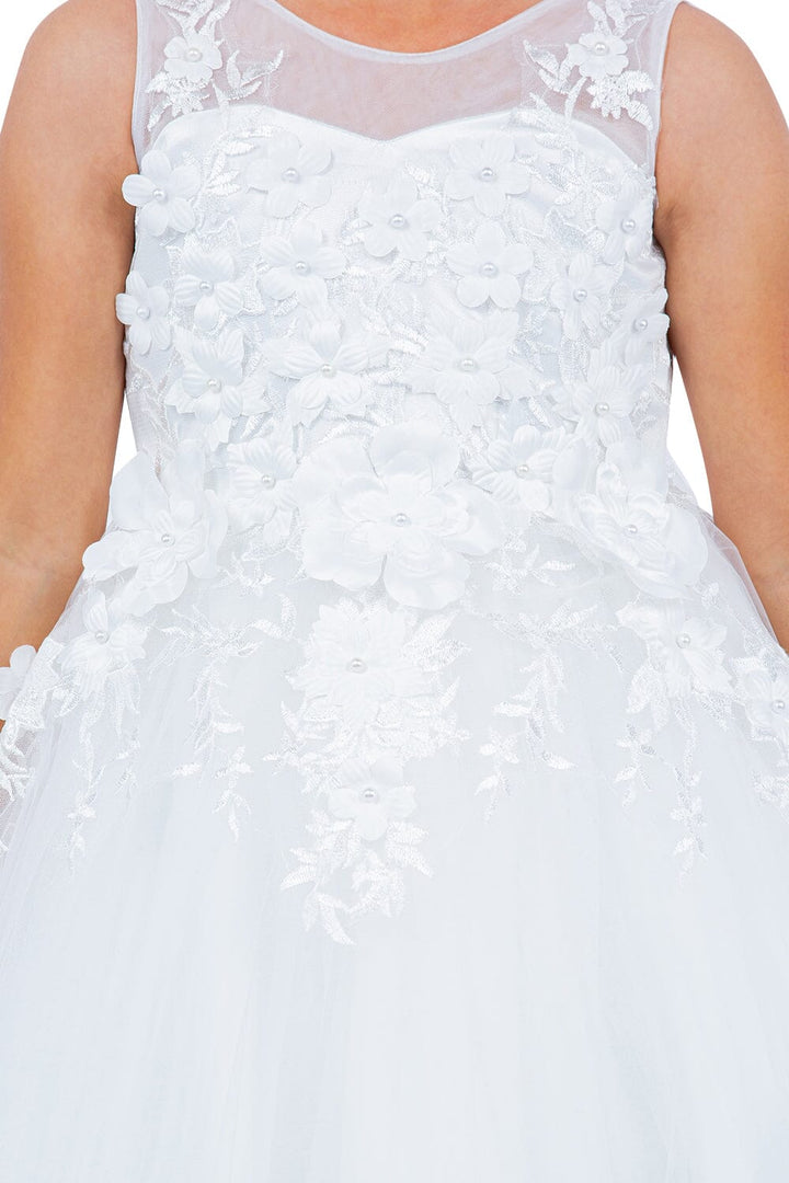 Girls Sleeveless High Low Gown by Cinderella Couture 9153