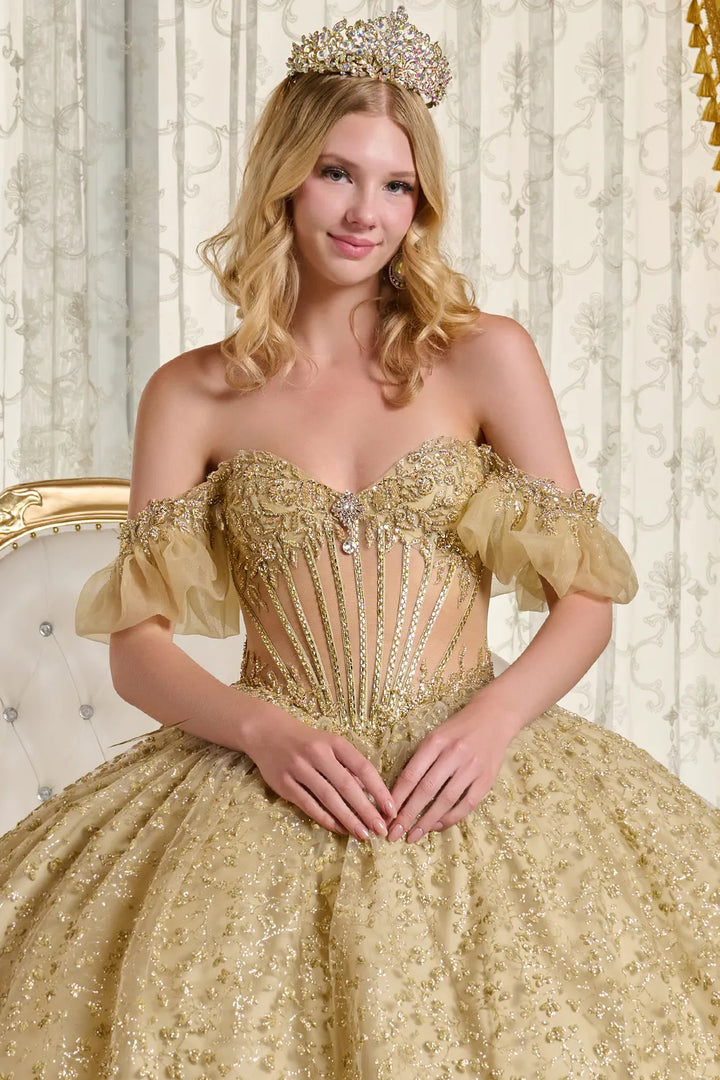 Off Shoulder Ball Gown by Elizabeth GL3632