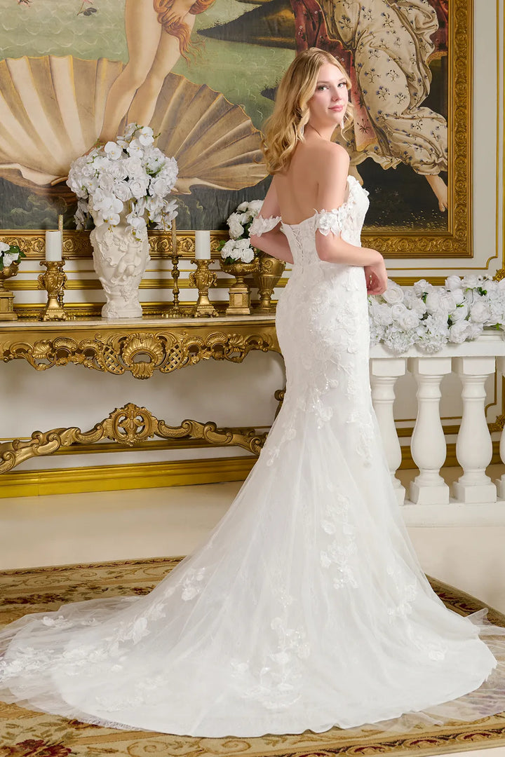 Fitted Off Shoulder Bridal Gown by GLS Gloria GL3656
