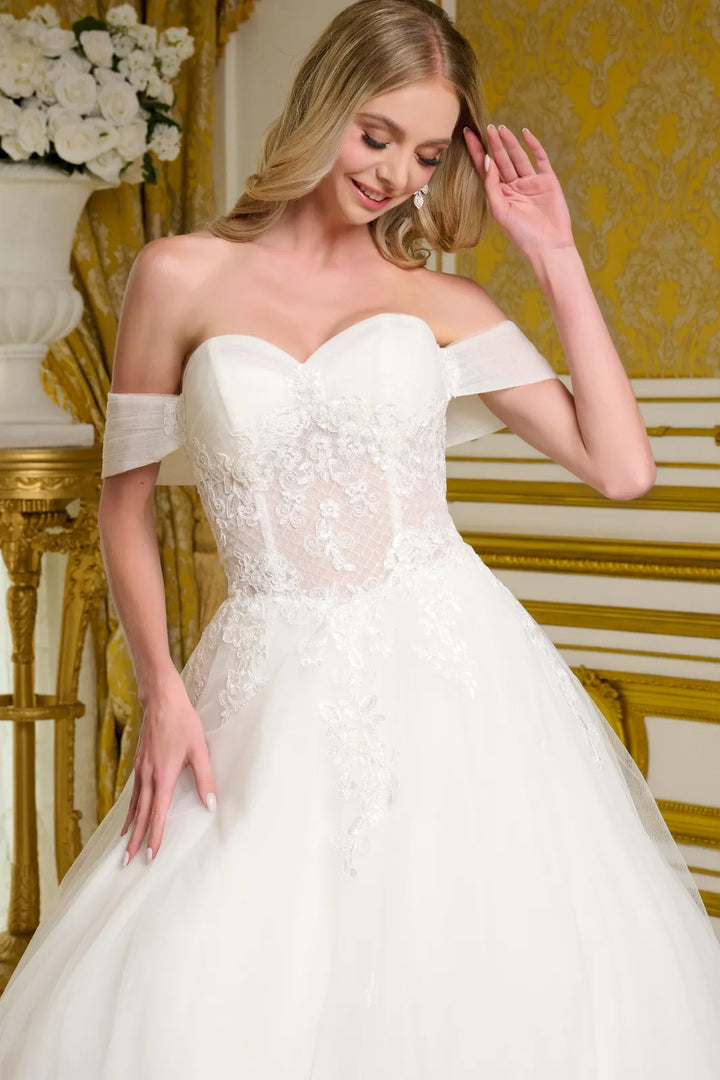 Off Shoulder Bridal Gown by GLS Gloria GL3657