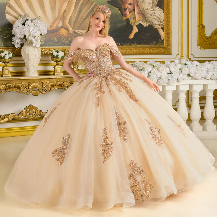 Off Shoulder Ball Gown by Elizabeth K GL3816