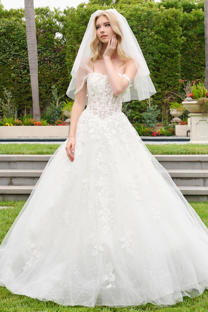 Off Shoulder A-line Bridal Gown by GLS Gloria GL3839