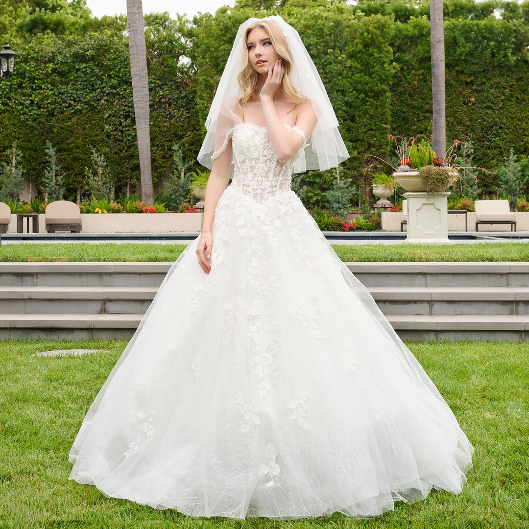 Off Shoulder A-line Bridal Gown by GLS Gloria GL3839